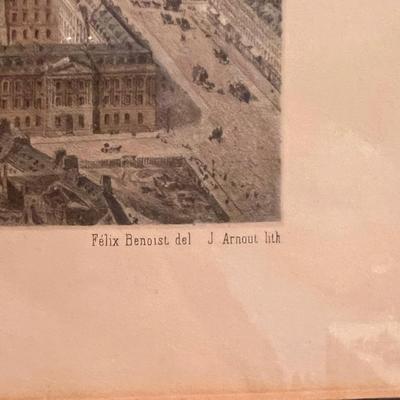 Felix Benoist “Paris En 1860” & Sepia Toned European City Scape (SR-RG)