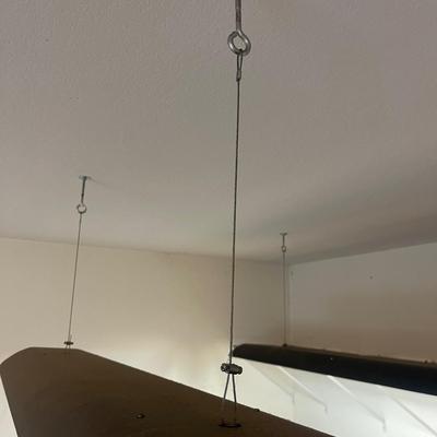 Two Litonia Lighting Hanging Fluorescent Lights (G-MG)