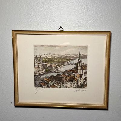 Signed European & English Framed Etchings - Eric Holmes & More (SR-RG)