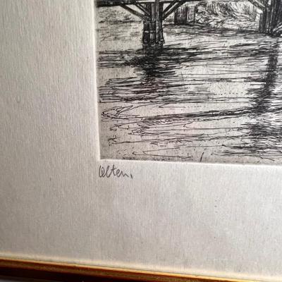 Signed European & English Framed Etchings - Eric Holmes & More (SR-RG)
