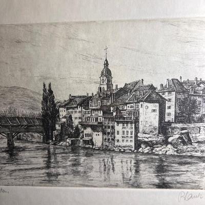 Signed European & English Framed Etchings - Eric Holmes & More (SR-RG)