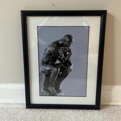 The Thinker Framed Art & Two Sculpture (SR-MG)