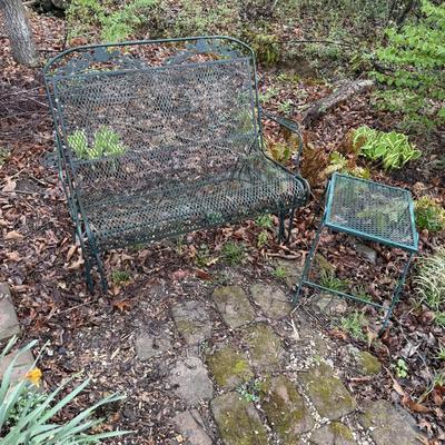 Metal Swinging Yard Bench and Table (BY-BM)