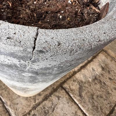 Decorative Cement Sphere on a Base & Plant Pot (FY-RG)