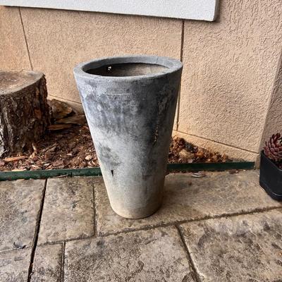 Decorative Cement Sphere on a Base & Plant Pot (FY-RG)