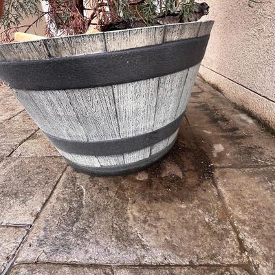 Whiskey Barrel Planters Plus Plant (FY-RG)