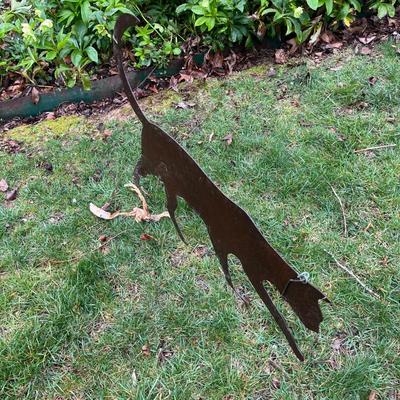 Butterfly & Cat Yard Art (BY-MG)
