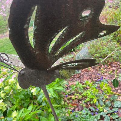 Butterfly & Cat Yard Art (BY-MG)