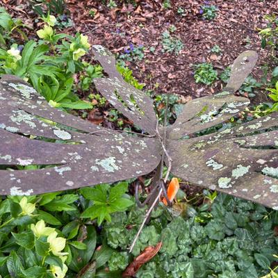 Butterfly & Cat Yard Art (BY-MG)