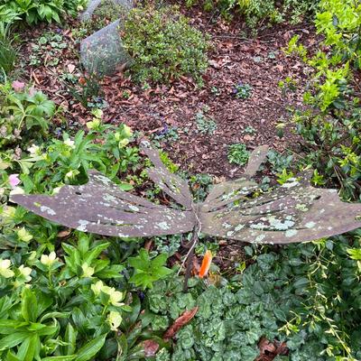 Butterfly & Cat Yard Art (BY-MG)