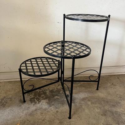 Black Metal Plant Stand & Trellis (G-MG)