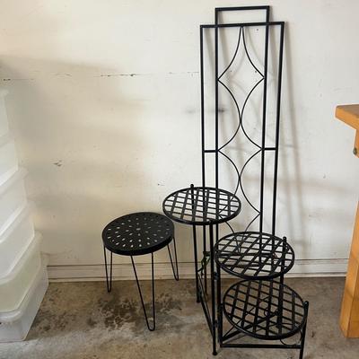 Black Metal Plant Stand & Trellis (G-MG)