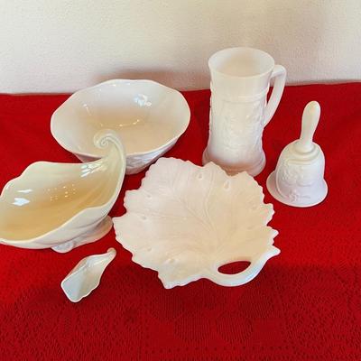 Milk Glass Items plus