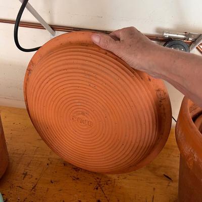 Terracotta Plant Pots & Saucers (G-RG)