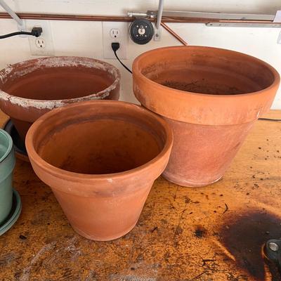 Terracotta Plant Pots & Saucers (G-RG)