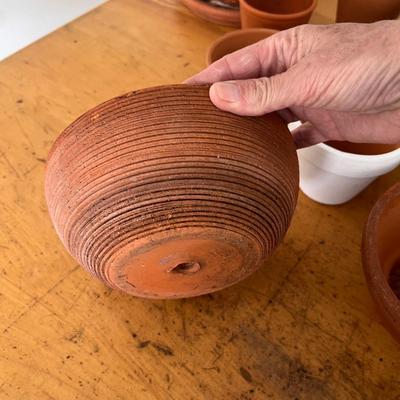 Terracotta Plant Pots & Saucers (G-RG)