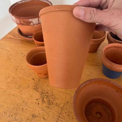Terracotta Plant Pots & Saucers (G-RG)