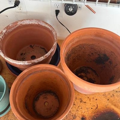 Terracotta Plant Pots & Saucers (G-RG)