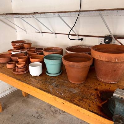 Terracotta Plant Pots & Saucers (G-RG)