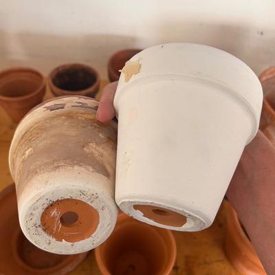 Terracotta Plant Pots & Saucers (G-RG)