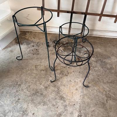 Wooden Trellis Plus Plant Pot Stands & Plant Stakes (G-RG)