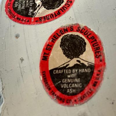 Bells, Kissing boy/girl, Eagle from Mt St Helen's Volcano Ashes