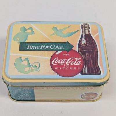 Coca-Cola Airplane Pilot Watch With Tin