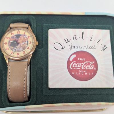 Coca-Cola Airplane Pilot Watch With Tin
