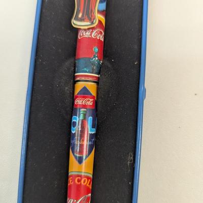 Coca-Cola Advertising Pens With Tin Cases