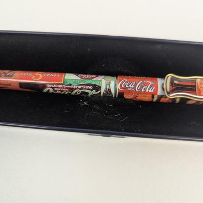 Coca-Cola Advertising Pens With Tin Cases