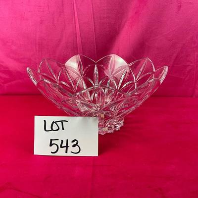Lot B 543 Lenox Shooting Star Round Centerpiece Crystal Bowl