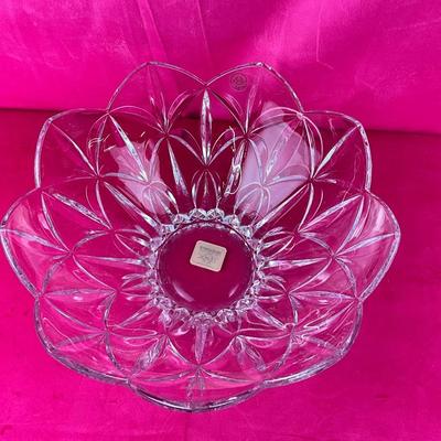 Lot B 543 Lenox Shooting Star Round Centerpiece Crystal Bowl