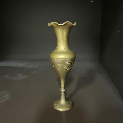 Enameled Brass Ginger Jar with Brass Vase & Box (LR-MG)