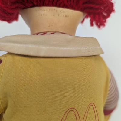 Vintage Ronald McDonald Plush Doll Vinyl Face