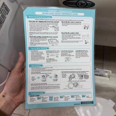 Kenmore Front Loading Washer (L-KD)