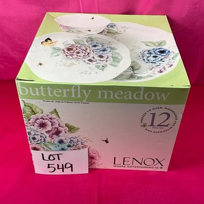 Lot B 549 Lenox Butterfly Meadow 12 pc Set NEW