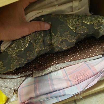 Cabinet of Fabric, Wiss Shears, Buttons and More (L-KD)