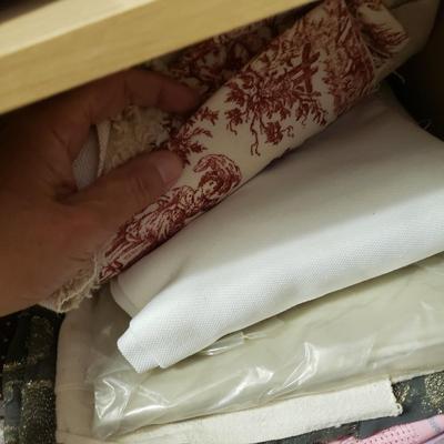 Cabinet of Fabric, Wiss Shears, Buttons and More (L-KD)