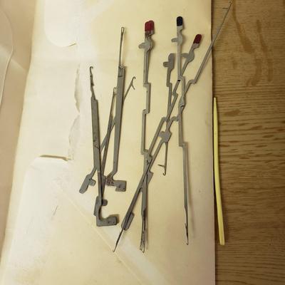 Cabinet of Fabric, Wiss Shears, Buttons and More (L-KD)