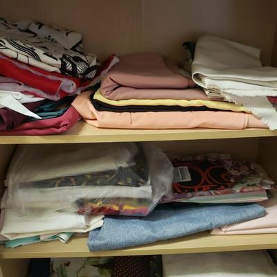 Cabinet of Fabric, Wiss Shears, Buttons and More (L-KD)