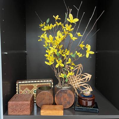 Ornate Trinket Boxes & Pyrographed Wood Planters (LR-MG)
