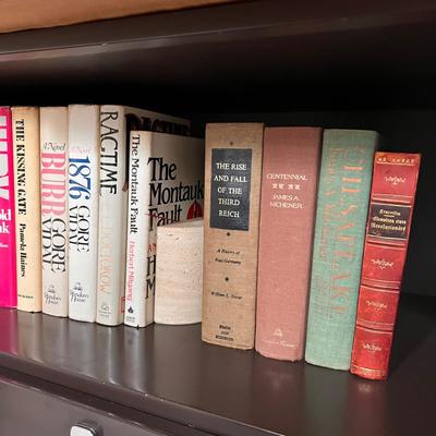 James Michener, Gore Vidal & More Novels Plus Bookends (SR-RG)