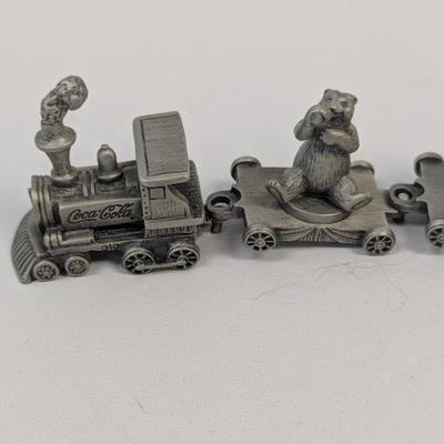Coca-Cola Pewter Train Set
