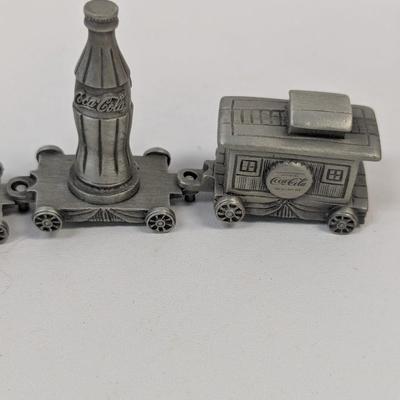 Coca-Cola Pewter Train Set
