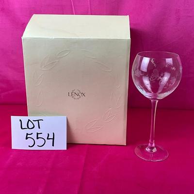 Lot B 554 Lenox Butterfly Meadow Glasses Goblets NEW
