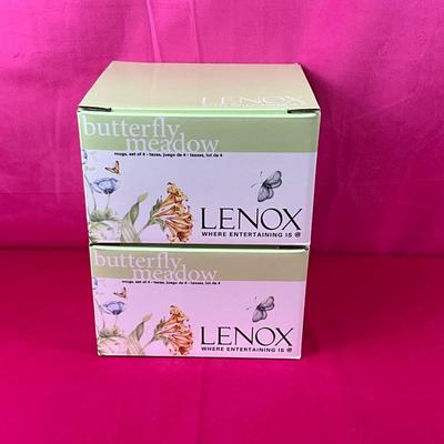 Lot B 556 Lenox Butterfly Meadows Mugs New 2 Boxes