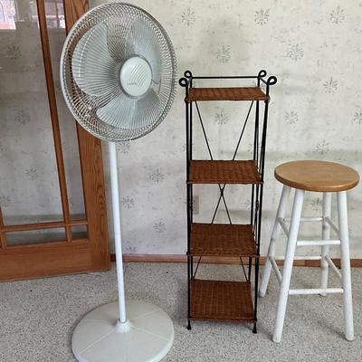 Plant Stand, Stool, Lasko Fan