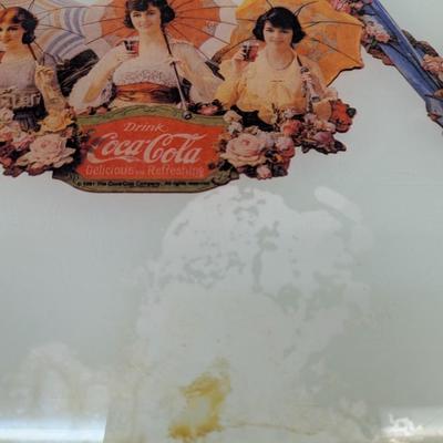 Made In England Coca-Cola Tempered Glass 16" x 12"