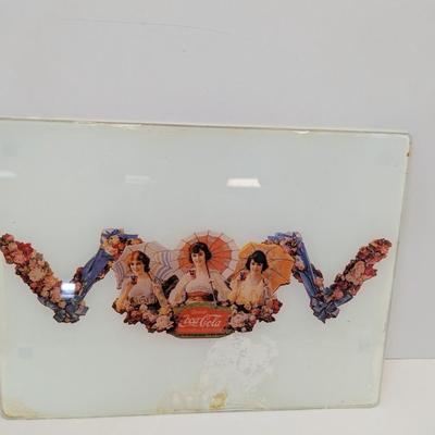 Made In England Coca-Cola Tempered Glass 16" x 12"