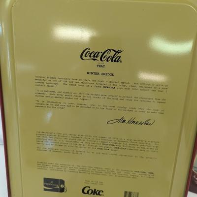 Coca-Cola Advertising Tins Approx 17 1/2" x 12 3/4" Lot 1